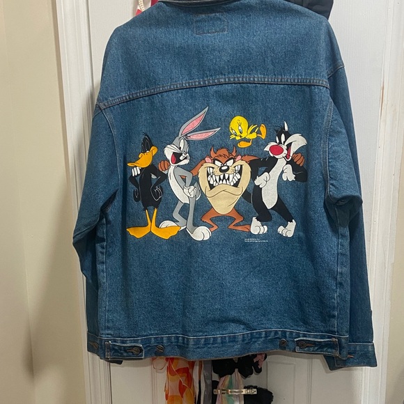 Warner Bros. Jackets & Blazers - Warner Bros. Cartoon Character Denim Jacket